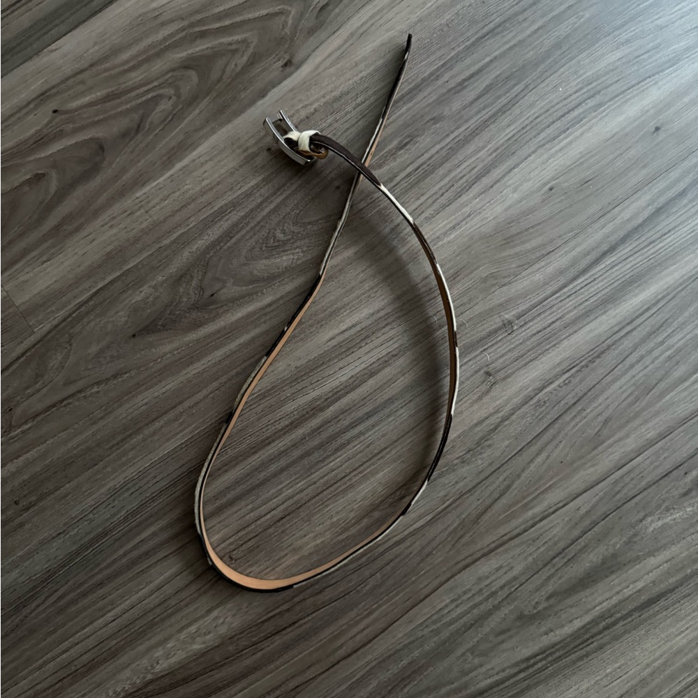 Elegant Brown Leather Belt